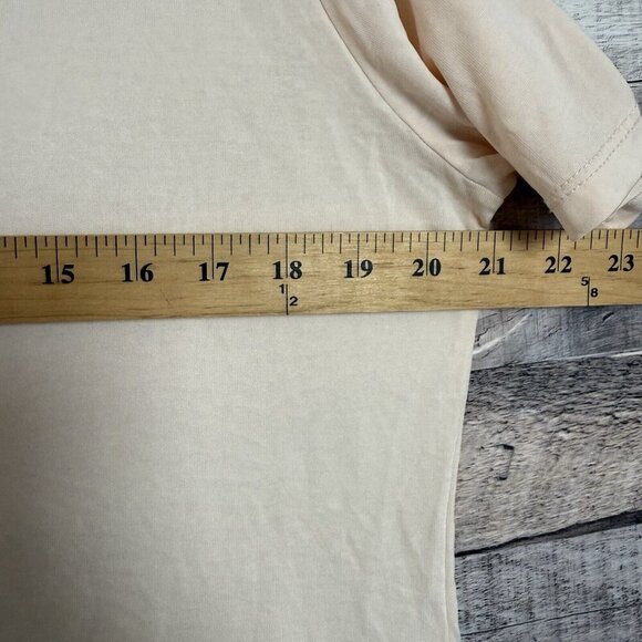 Zyia Active Go To Peach Crew Neck Short Sleeve Athletic Basic Tee Large Women’s - Picture 6 of 6